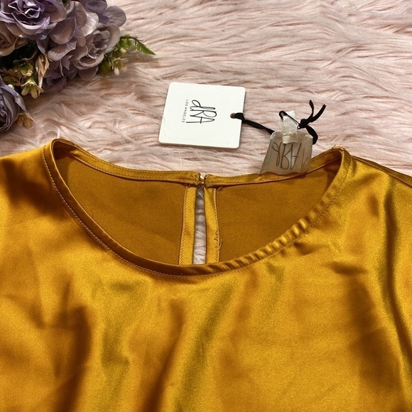 NWT DRA Los Angeles Mia Knot Top Golden Honey - Picture 6 of 14